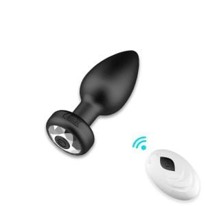 1-Black Vibration Anal Plug Anal Sex Toys 2