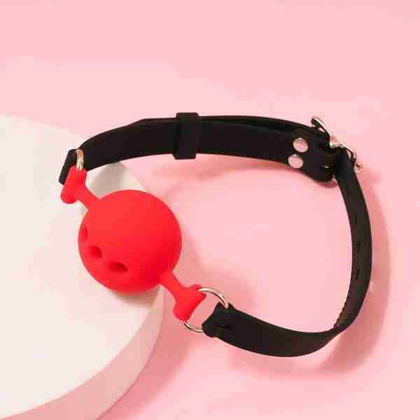 red color Breathable Ball Gag