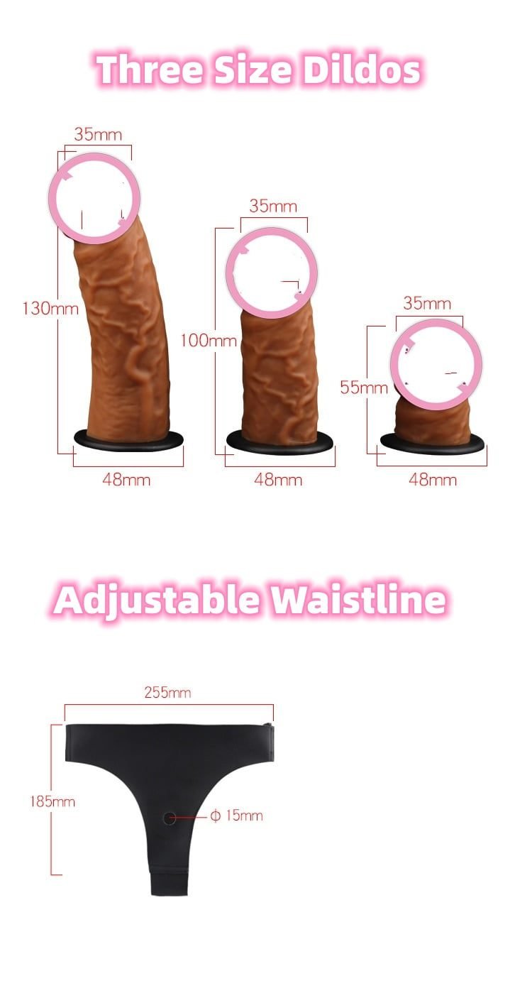 Fetish Relastic Wareable Dildos Strap On 2