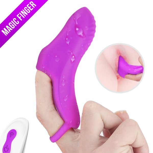 Vibrating Finger Sleeve Toy Finger For Clitoris Stimulator 1