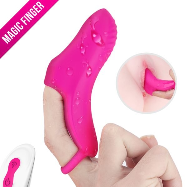 Vibrating Finger Sleeve Toy Finger For Clitoris Stimulator 2