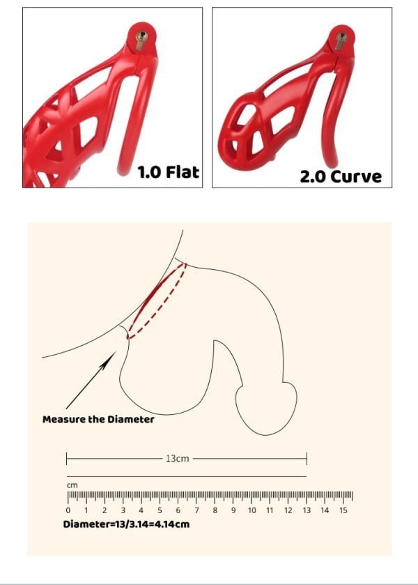 ALLURBE Nylon Resin Penis Lock 6