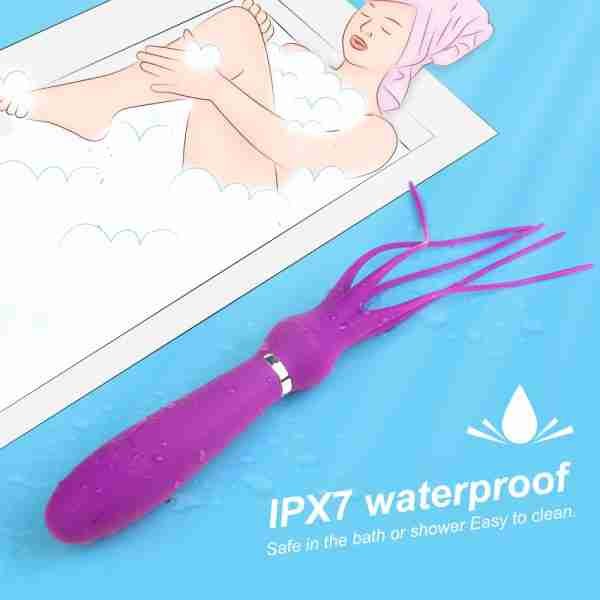 ALLURBE Squid-Multifunctional SMG-Spot Vibration Massager purple color 5