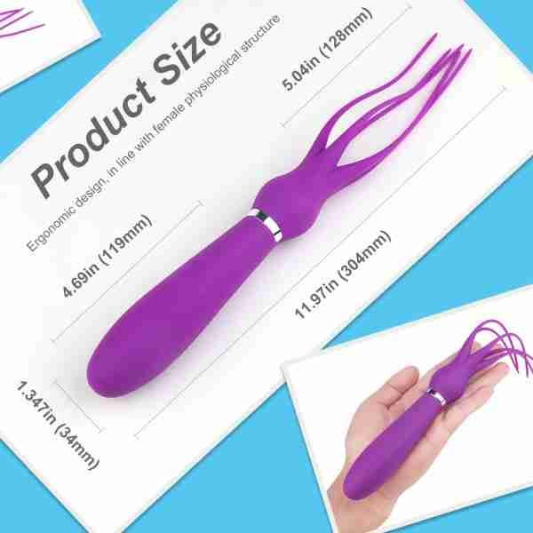 ALLURBE Squid-Multifunctional SMG-Spot Vibration Massager purple color 8