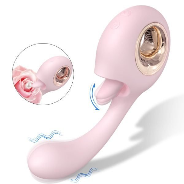 ALLURBE Woo-Tongue Vibrator G-Spot Stimulation pink