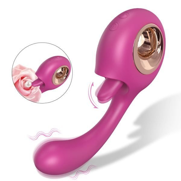 ALLURBE Woo-Tongue Vibrator G-Spot Stimulation red color