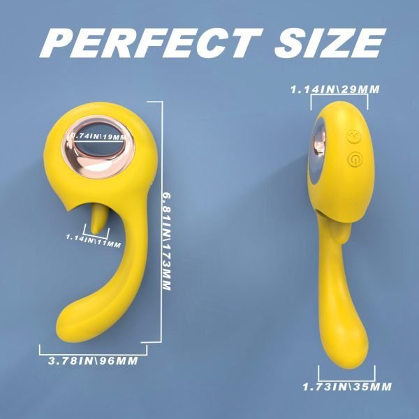 ALLURBE Woo-Tongue Vibrator G-Spot Stimulation yellow 7