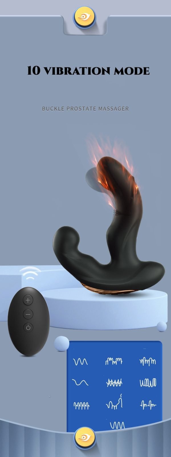 BUCKLE PROSTATE MASSAGER G SPOT VIBRATOR 7