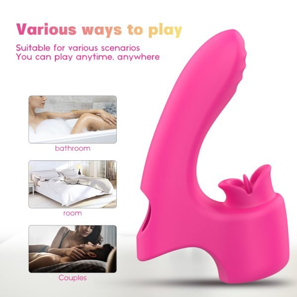 ALLURBE Devil's Kiss-Finger Sleeve Vibrator 3