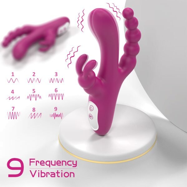 ALLURBE Joker Triple Vibrator Rabbit Tapping G spot Vibrator 1