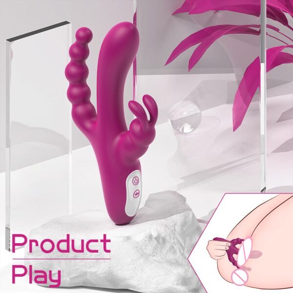 ALLURBE Joker-Triple Vibrator Rabbit Tapping G-spot Vibrator 2