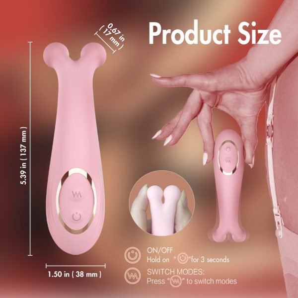 ALLURBE Ocean Angel-Clit Massage Nipple Stimulator Pink 5