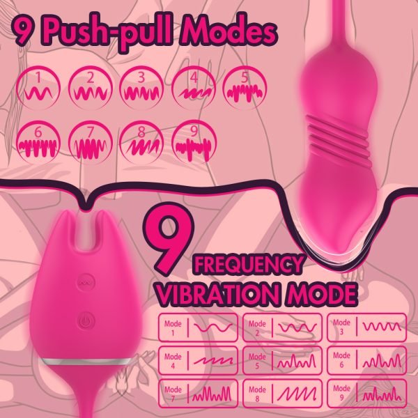 ALLURBE Wonder Lady-Couples Thrusting Bullet Vibrator 1