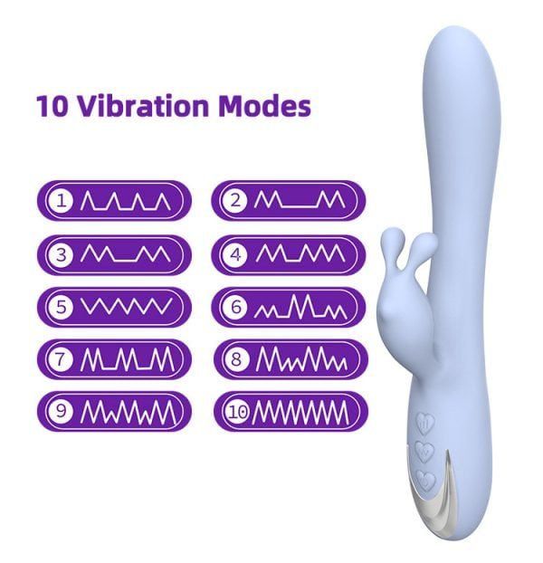 10 vibration modes of Rabbit Tapping G-spot Vibrator