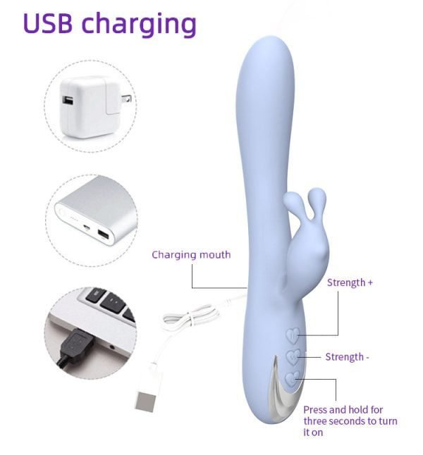 usb charging method of Rabbit Tapping G-spot Vibrator