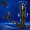 AUB-645-2 Loach v2 Wiggling Thrusting Anal Plug With Cock Ring 10 black color