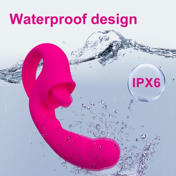 waterproof function Tongue Licking Lay On Vibrator