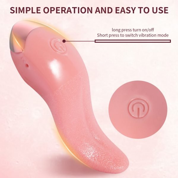 AUB-893 Tongue Pro Realstic Tongue Licking Vibrator Operation Method