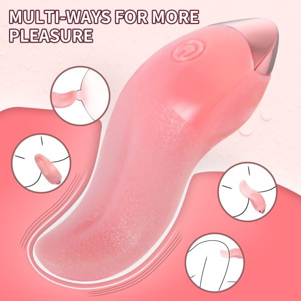 AUB-893 Tongue Pro Realstic Tongue Licking Vibrator Play Mothod