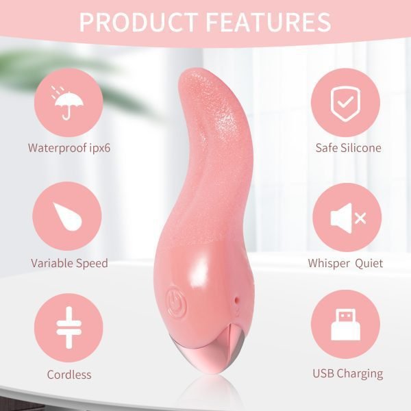 AUB-893 Tongue Pro Realstic Tongue Licking Vibrator specification