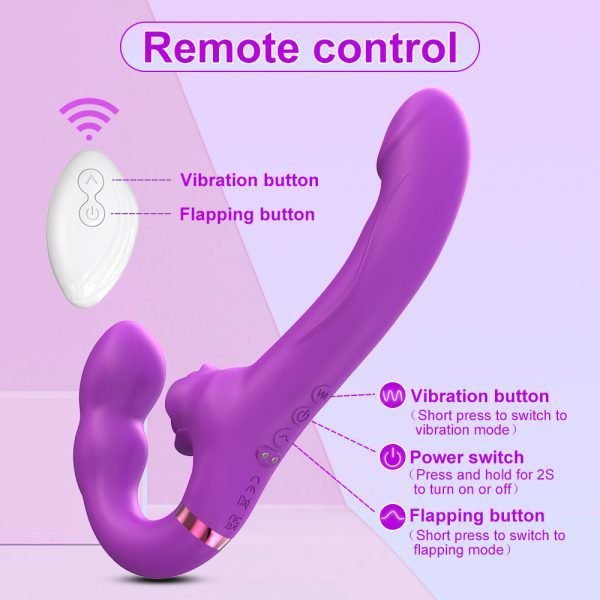 wlreless remote control function of Strap-on Dildo Vibrators For Couples