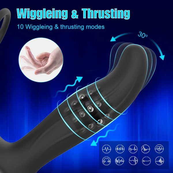 Vibrating Anal Plug Vibrating Cock Ring function display