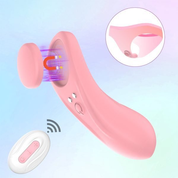 pink color Magnetic Suction Invisible Wareable Vibrator