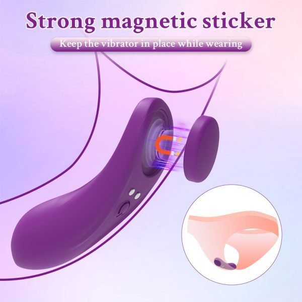 function of Magnetic Suction Invisible Wareable Vibrator display