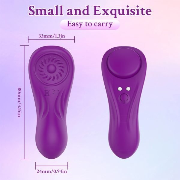 size of Magnetic Suction Invisible Wareable Vibrator