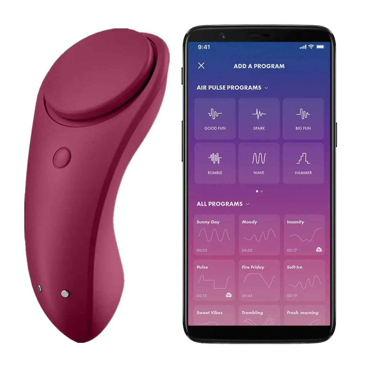 app control lay on vibrator