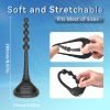 AUB-1327 Hip Vibrating Cock Ring With Anal Plug size