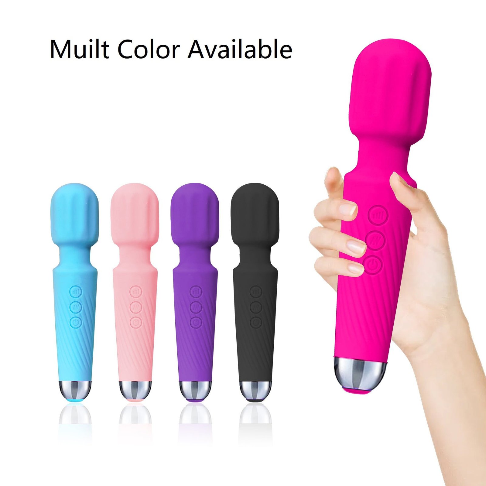 AUB C131 2 20 Vibrating Mini Wand Vibrator 6