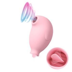 AUB-J054 Il pinguino che succhia il vibratore collegato-rosa 1