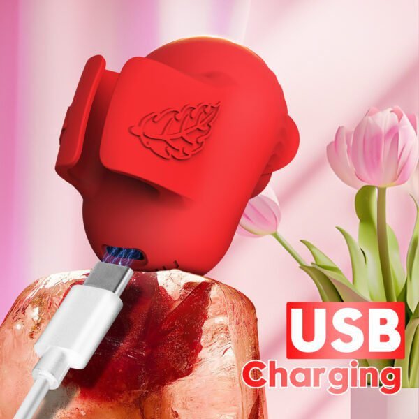 AUB-3052 10 mode Vibrating Rose Finger Ring 1