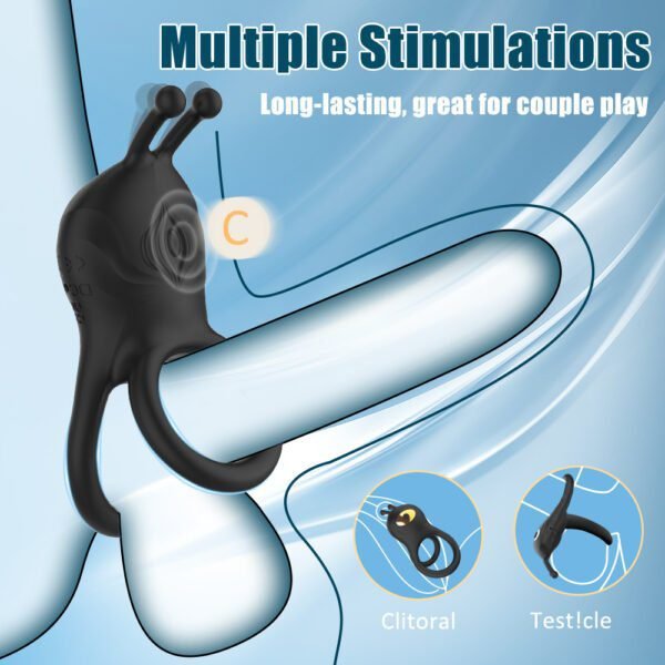 AUB-3055 10 Mode Wireless Remote Control Cock Ring 4