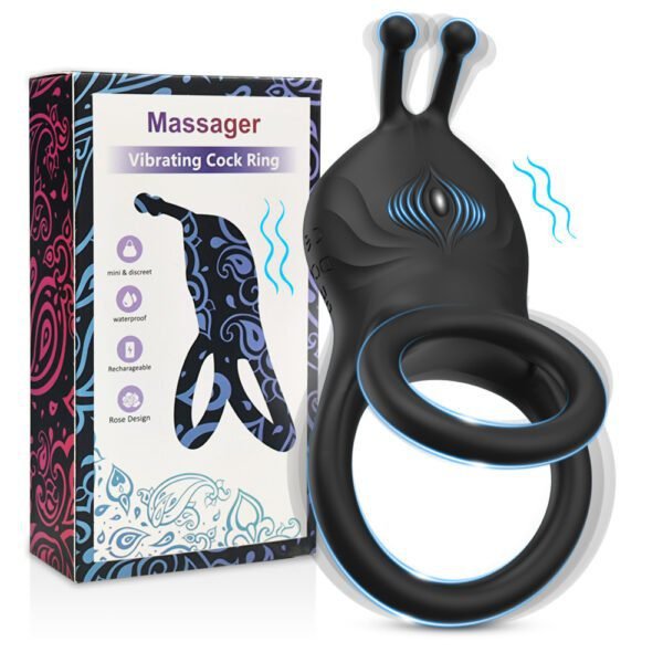 AUB-3055 10 Mode Wireless Remote Control Cock Ring 8