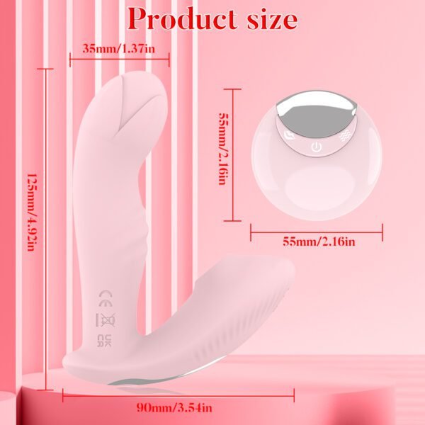 AUB-3060 8 Modes 2 in 1 Discreet Vibrators Pink Color6